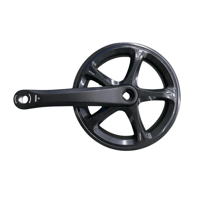 Freego eBike Right Crank Arm with Chainring in black