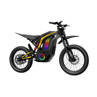 Freego Nova 4 electric dirt bike, right side profile with RGB lights