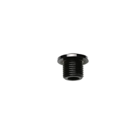 Freego eBike Front Fork Axle & Nut, black axle nut close-up