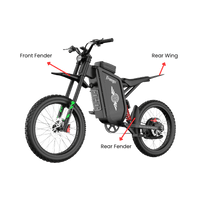 Freego X3 Fender & Rear Wing diagram labeling front fender, rear fender and rear wing