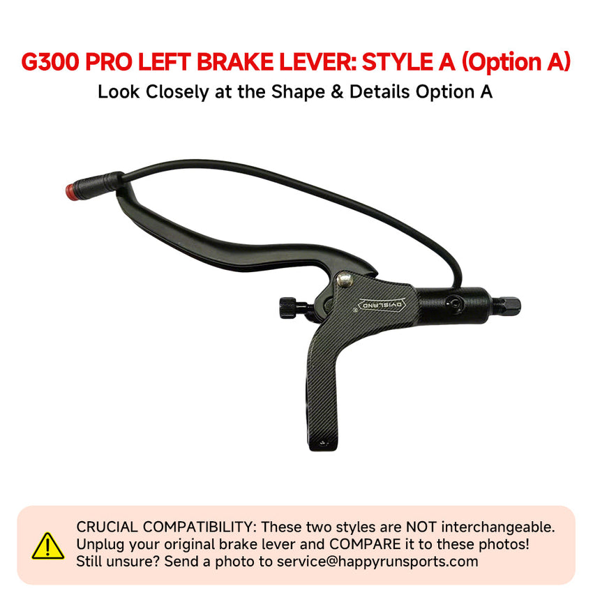 HappyRun G300 Pro left brake lever, style A