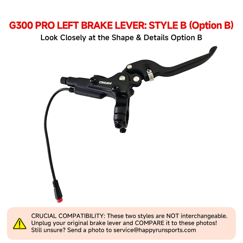 HappyRun G300 Pro left brake lever, style B