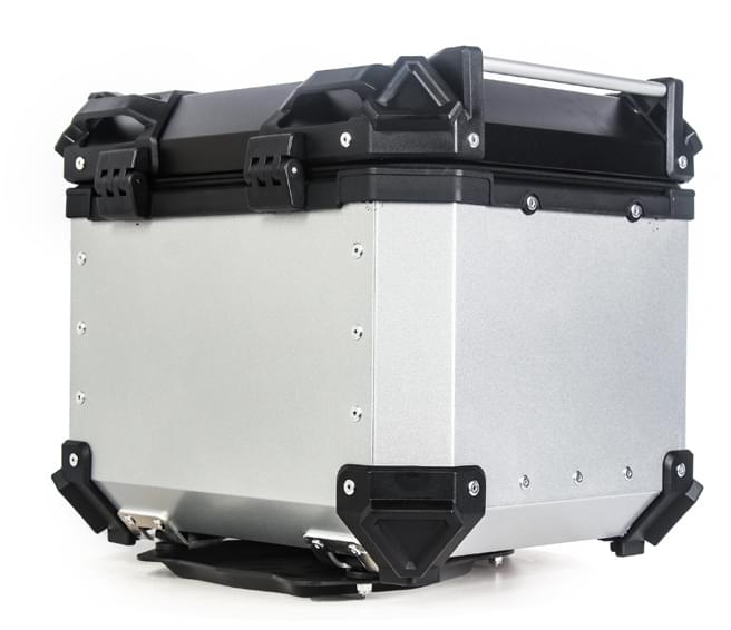 HappyRun aluminum cargo box, side view