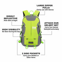 Hi Vis Reflective Commuter Bike Backpack | Riderbag Reflektor35