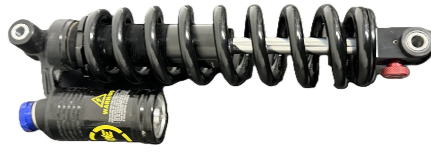 GhostCat KKE Rear Shock, black coil spring shock with piggyback reservoir