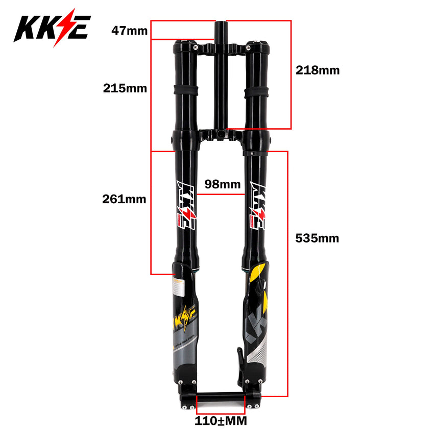 KKE 37MM Aluminum Front Fork Suspension Kit Fit SURRON Light Bee, E-Ride Pro-SS, Talaria Sting MX3/MX4/R (Collective)