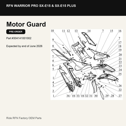Motor Guard For RFN Warrior Pro SX-E15 & SX-E15 Plus