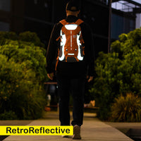 High Visibility Orange Reflective Commuter Bike Backpack |Riderbag Reflektor35