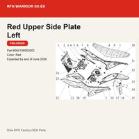 Upper Side Plate Left For RFN Warrior SX-E8
