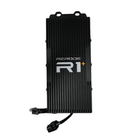 Rerode R1 Plus Controller, black finned controller case with R1+ logo and wiring connector