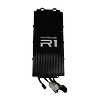Rerode R1 Controller, black finned controller case with R1 logo and wiring connectors