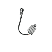 Rerode R1/R1 Plus DC Converter, silver finned converter with wiring lead and connector