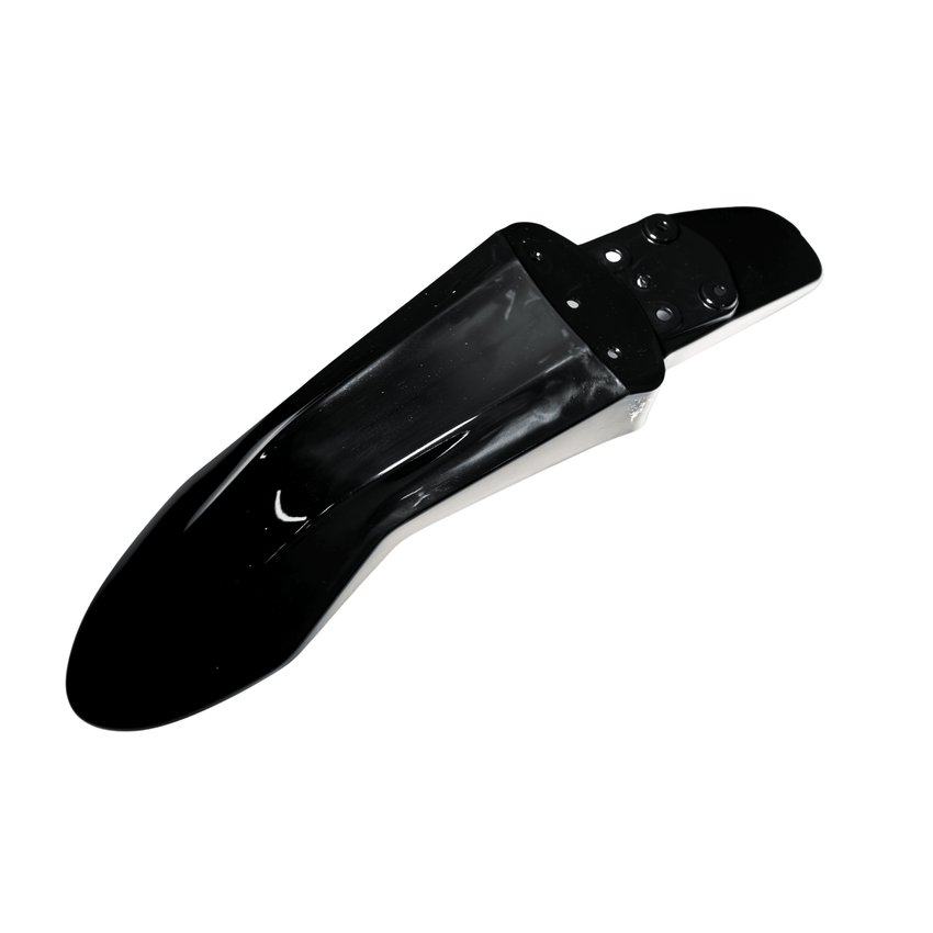 Rerode R1 Plus Front Fender, black front fender, angled underside view
