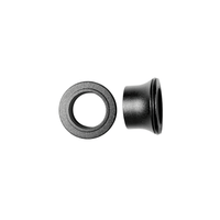 Rerode R1/R1 Plus Front Wheel Spacers, pair of black wheel spacers, angled view