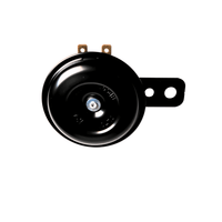 Rerode R1/R1 Plus Horn, round black horn with mounting bracket and terminals