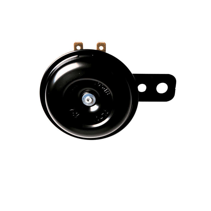Rerode R1/R1 Plus Horn, round black horn with mounting bracket and terminals