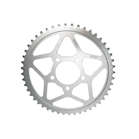 Rerode R1 8kw 48 Tooth Sprocket, silver 48-tooth sprocket, face view