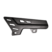 Rerode R1 8kw Chain Guard, black chain guard with slots and mounting tabs