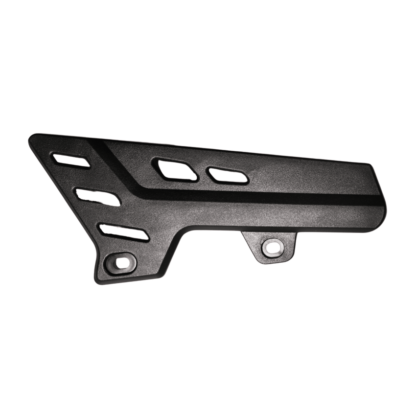 Rerode R1 8kw Chain Guard, black chain guard with slots and mounting tabs