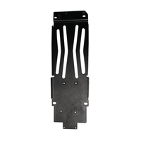 Rerode R1/R1 Plus Front Battery Protection Plate, long black slotted protection plate, top view
