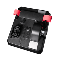 Rerode R1 Battery, battery top panel with connectors, gauge and red straps