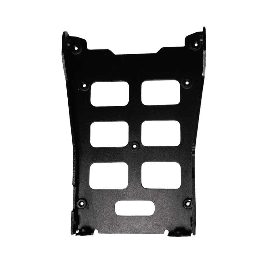 Rerode R1/R1 Plus Battery Support Plate, black support plate with rectangular cutouts
