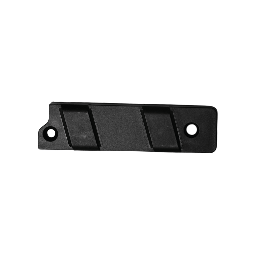Rerode R1/R1 Plus Left Side Battery Support, black support strip with mounting holes, mirrored side