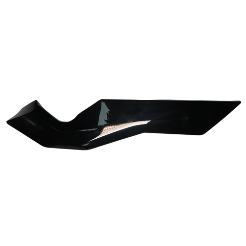 Rerode R1 Plus Left Front Side Plastic, glossy black side panel, angled view