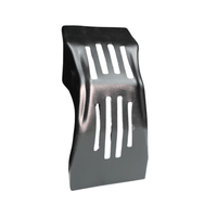 Rerode R1 Skid Plate, silver vented skid plate, side view