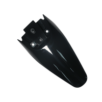 Rerode R1 Plus Rear Fender, black fender, top view with mounting holes