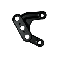 Rerode R1 Plus Right Foot Peg Bracket, black right foot peg bracket with mounting holes