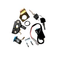 Rerode R1 Plus Seat Lock Assembly + Key Switch Ignition, lock set with keys, ignition switch, brackets and wiring laid out
