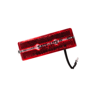 Rerode R1/R1 Plus Taillight, red rectangular taillight lens with wiring lead