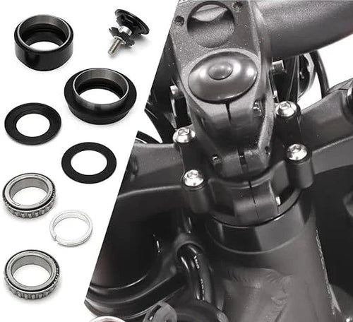 RFloXa fork bearing kit parts: bearings, races, seals and dust caps