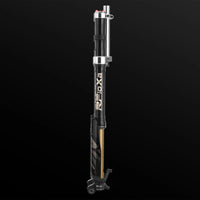 RFloXa Hawk32 fork, side profile showing RFloXa leg graphics