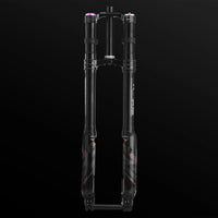 RFloXa Hawk33 Max fork with black triple clamps, front view