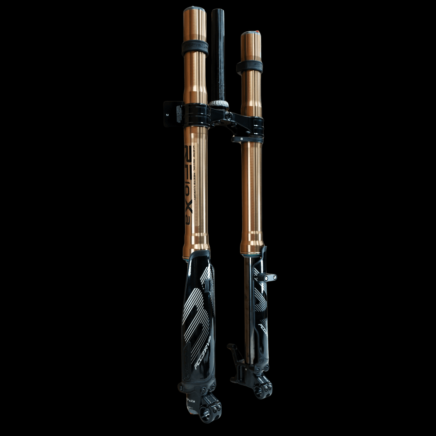 RFloXa Hawk35 Max Plus fork pair, angled rear view