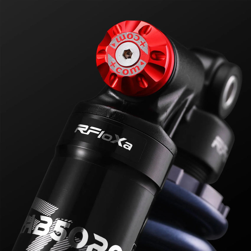 RFloXa RAB50RC red compression adjuster cap, detail