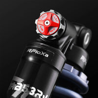 RFloXa RAB53RV rear shock red compression adjuster close-up
