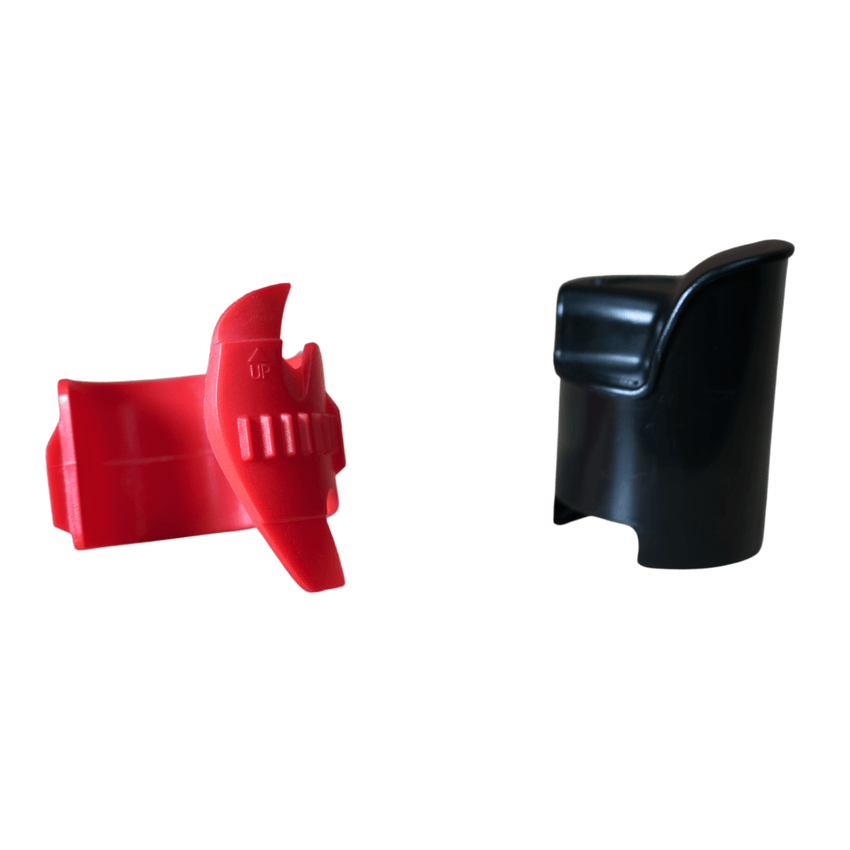 Universal fork seal cleaner red insert and black body, separated