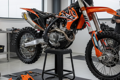 show the bike torn down a little bit 