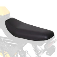HappyRun black replacement seat on an e-bike frame