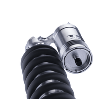 Formula TECH ER30 rear shock close-up of piggyback reservoir end cap and spring