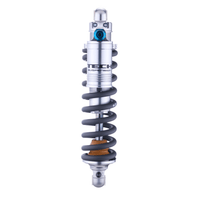 Formula TECH ER30 rear shock straight-on front view with coil spring and blue rebound knob