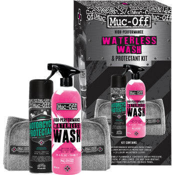 Motorcycle Waterless Wash and Protectant Kit